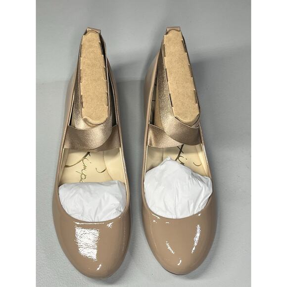 Jessica Simpson Madayss Ankle Strap Ballet Flats Womens 8 Chai Latte Taupe Shoes - Picture 3 of 7
